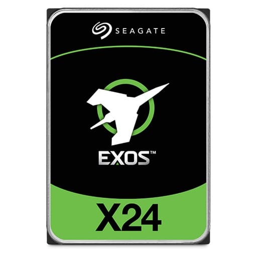 Seagate Exos X24 512E/4KN INTERNAL 3.5" SATA DRIVE, 24TB, 6GB/S, 7200RPM, 5YR WTY