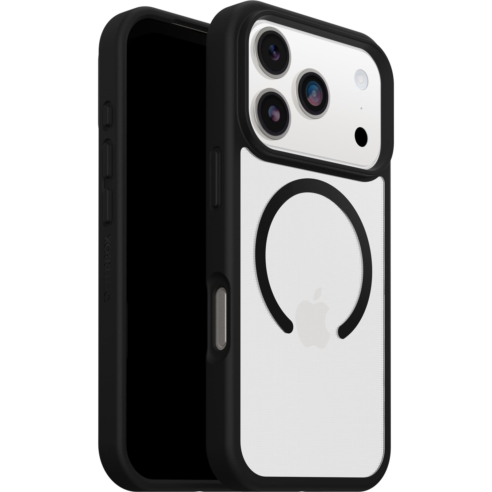 OtterBox React MagSafe Apple iPhone 18 Pro / iPhone 17 Pro (6.3") Case Black Crystal (Clear/Black) - (77-98631)DROP+ Military Standard,7 Years Warrant