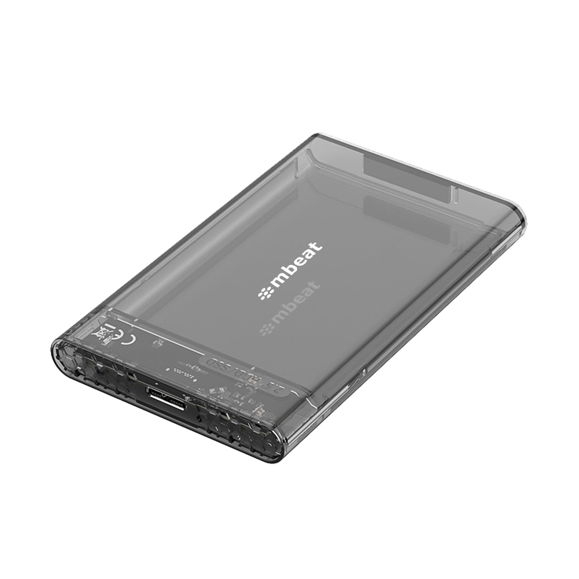 mbeatĀ® A1 See-Through Tool Free USB 3.0 2.5" SATA HDD Enclosure - Black USB Port: USB 3.0 Data Speed: Maximum up to 5Gbps Product Weight: 53g