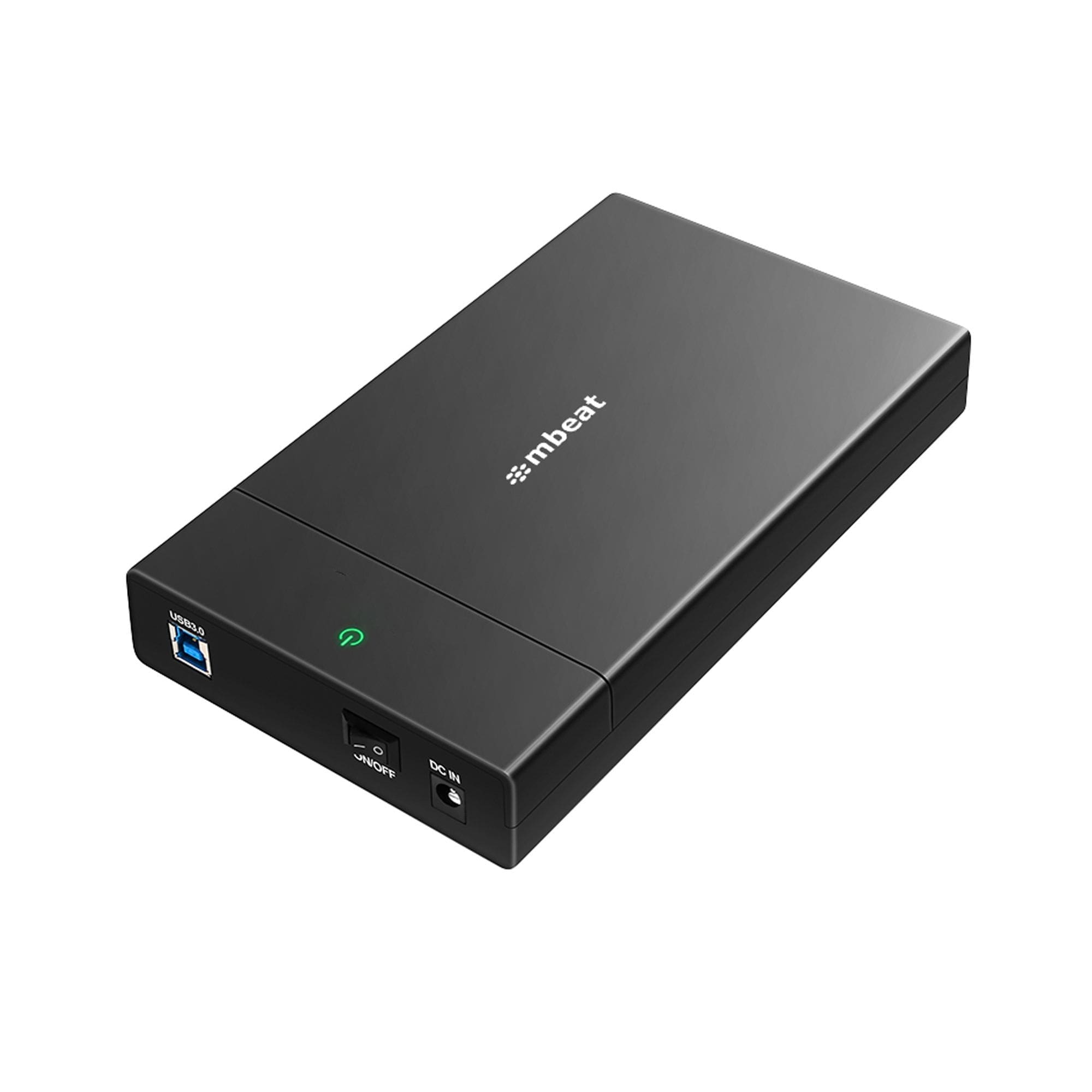 mbeatĀ® C1 Tool-Free USB 3.0 3.5" 2.5" SATA HDD Enclosure - Black Data Speed: Maximum up to 5Gbp Product Weight: 121g DC Power: +12V/2A Power Supply
