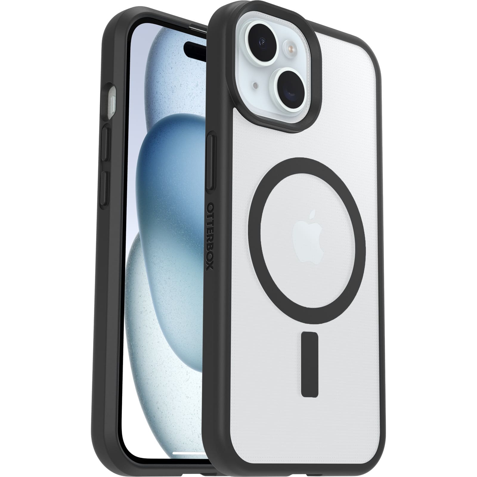 OtterBox React MagSafe Apple iPhone 17e / iPhone 16e / iPhone 15 / iPhone 14 / iPhone 13 (6.1") Case Black Crystal (Clear/Black) ,7 Years Warranty